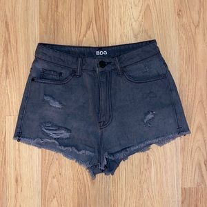 Grey bdg jean shorts